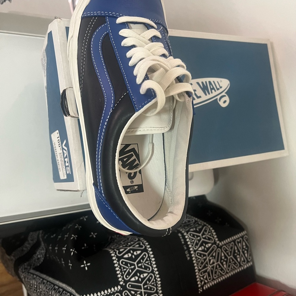 Vans Classic Blue and Black Sneakers